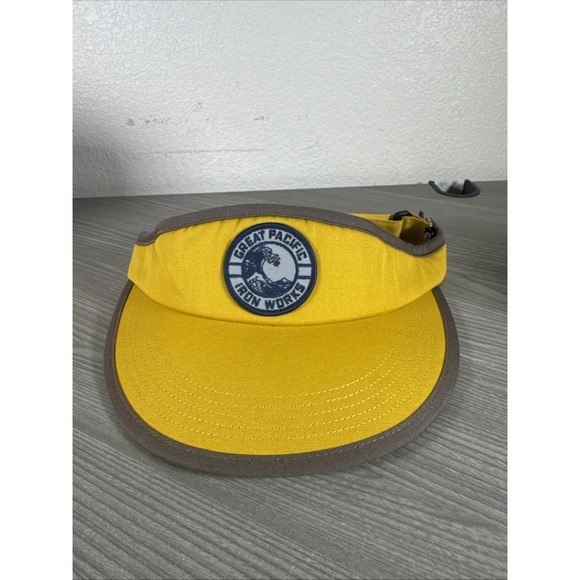 Patagonia Other - Patagonia Pacific Iron Works Rare Adjustable Visor Yellow Hat Cap